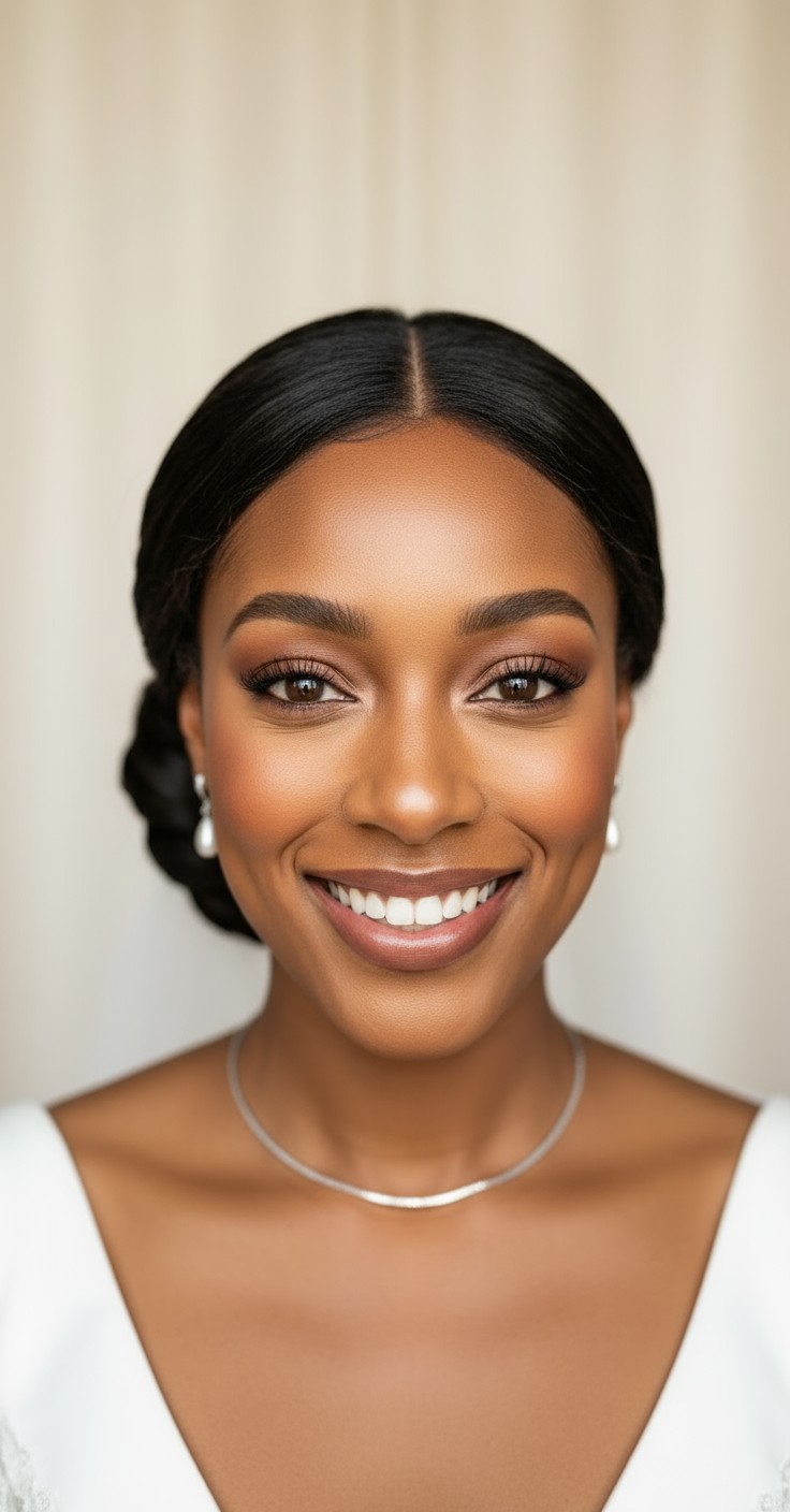 After Side Bun Wedding Hair